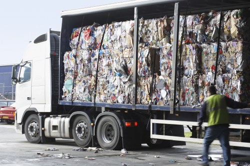 Professional flat clearance team at work