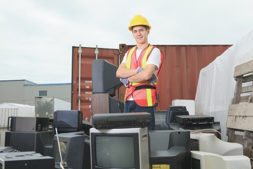 Furniture being prepared for clearance and disposal